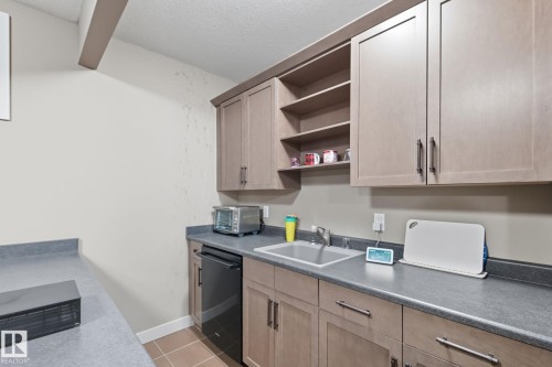 8039 18 Avenue, Edmonton, AB - Indoor Photo Showing Kitchen With Double Sink