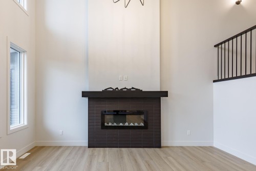 13039 212 Street, Edmonton, AB - Indoor Photo Showing Living Room With Fireplace