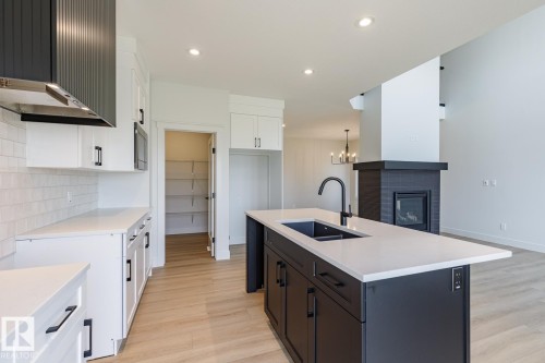 13113 212A Street, Edmonton, AB - Indoor Photo Showing Kitchen With Double Sink