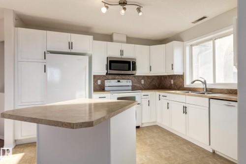443 279 Suder Greens Drive, Edmonton, AB - Indoor Photo Showing Kitchen With Double Sink