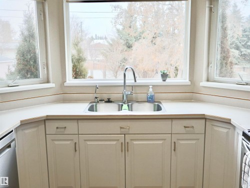 4823 49A Street, Barrhead, AB - Indoor Photo Showing Kitchen With Double Sink