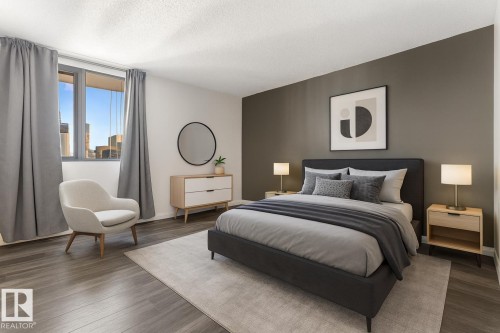 901 10145 109 Street, Edmonton, AB - Indoor Photo Showing Bedroom