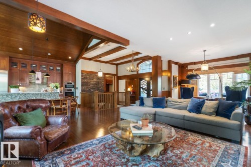 4023 Whispering River Drive, Edmonton, AB - Indoor Photo Showing Living Room