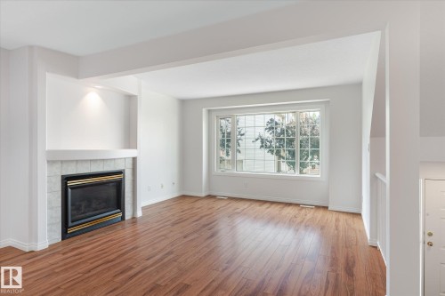 52 9630 176 Street, Edmonton, AB - Indoor Photo Showing Living Room With Fireplace