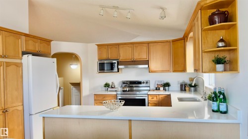 13023 35 Street, Edmonton, AB - Indoor Photo Showing Kitchen With Double Sink