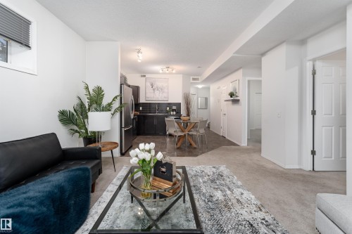 22 6520 2 Avenue, Edmonton, AB - Indoor Photo Showing Living Room