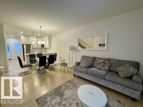 3843 Chrustawka Place, Edmonton, AB - Indoor Photo Showing Living Room