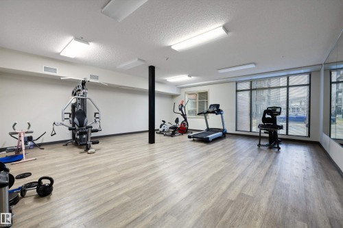 214 1004 Rosenthal Boulevard, Edmonton, AB - Indoor Photo Showing Gym Room
