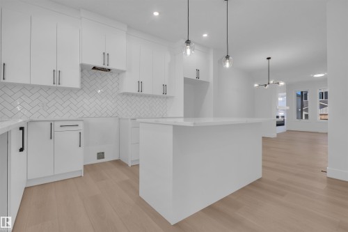 4109 67 Street, Beaumont, AB - Indoor Photo Showing Kitchen With Upgraded Kitchen