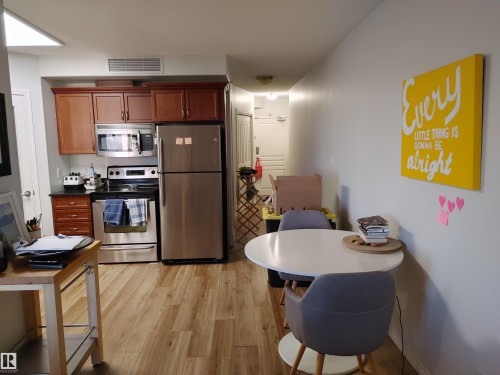405 9707 106 Street, Edmonton, AB - Indoor Photo Showing Kitchen With Stainless Steel Kitchen