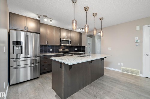 21975 91 Avenue, Edmonton, AB - Indoor Photo Showing Kitchen With Stainless Steel Kitchen With Upgraded Kitchen