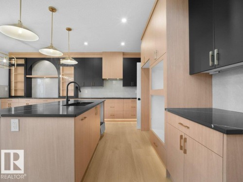 3305 Chernowski Way Sw, Edmonton, AB - Indoor Photo Showing Kitchen With Upgraded Kitchen