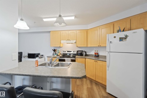 203 636 Mcallister Loop, Edmonton, AB - Indoor Photo Showing Kitchen With Double Sink