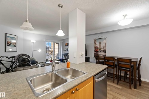 203 636 Mcallister Loop, Edmonton, AB - Indoor Photo Showing Kitchen With Double Sink
