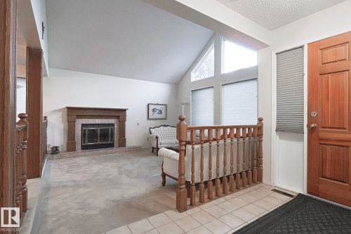 52 Blue Quill Crescent Nw, Edmonton, AB - Indoor With Fireplace