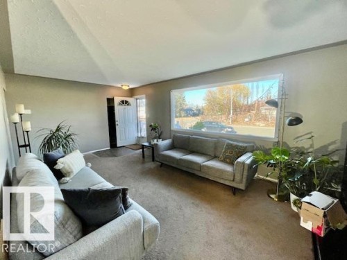 4723 103 Avenue, Edmonton, AB - Indoor Photo Showing Living Room