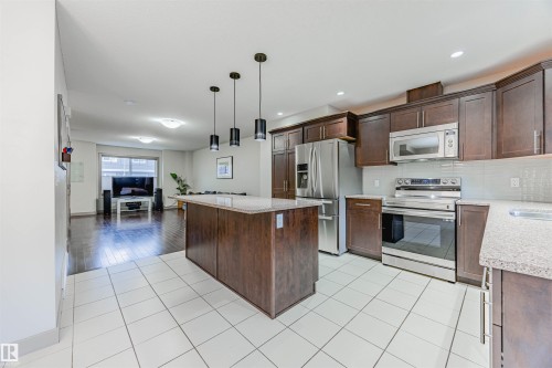 16 1150 Windermere Way, Edmonton, AB - Indoor Photo Showing Kitchen With Stainless Steel Kitchen