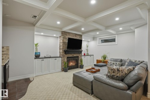 26 Mckay Close, Leduc, AB - Indoor With Fireplace