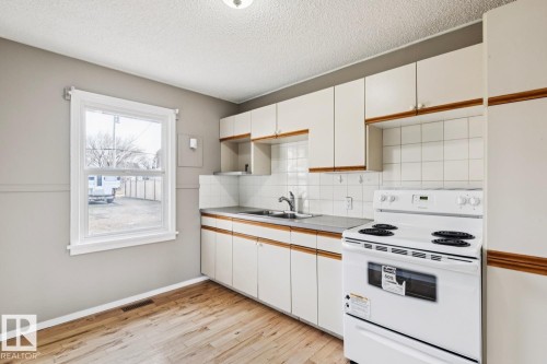 12127 107 Street, Edmonton, AB - Indoor Photo Showing Kitchen With Double Sink