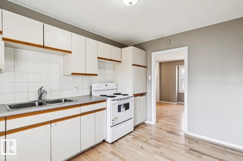 12127 107 Street, Edmonton, AB - Indoor Photo Showing Kitchen With Double Sink