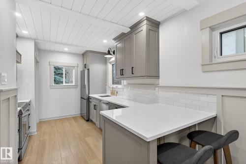 9653 83 Avenue, Edmonton, AB - Indoor Photo Showing Kitchen With Upgraded Kitchen