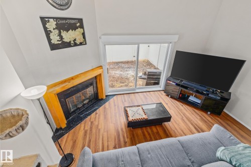 11960 145 Avenue, Edmonton, AB - Indoor Photo Showing Living Room With Fireplace