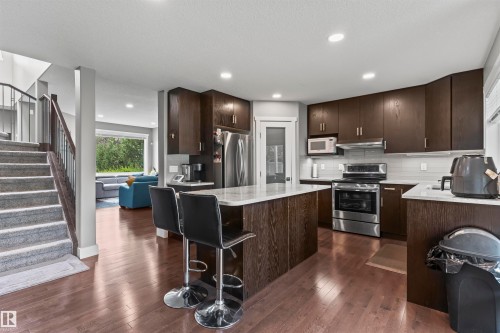 3747 30 Street, Edmonton, AB - Indoor Photo Showing Kitchen With Upgraded Kitchen