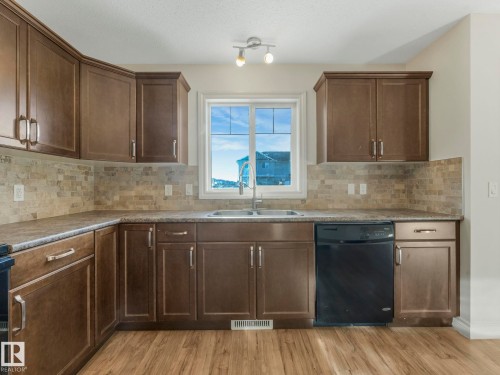 3003 16 Avenue, Edmonton, AB - Indoor Photo Showing Kitchen With Double Sink