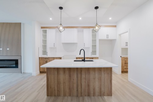 1568 Siskin Link, Edmonton, AB - Indoor Photo Showing Kitchen With Upgraded Kitchen