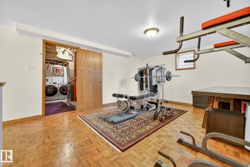 7707 111 Street, Edmonton, AB - Indoor Photo Showing Gym Room