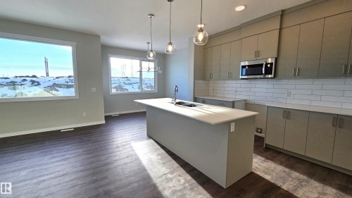 2357 Egret Way, Edmonton, AB - Indoor Photo Showing Kitchen With Double Sink