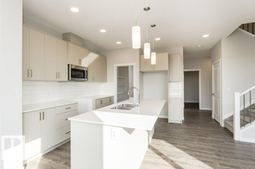 2357 Egret Way, Edmonton, AB - Indoor Photo Showing Kitchen With Double Sink With Upgraded Kitchen