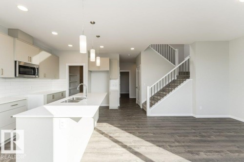 2357 Egret Way, Edmonton, AB - Indoor Photo Showing Kitchen With Double Sink With Upgraded Kitchen