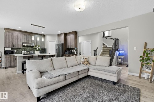 149 Awentia Street, Leduc, AB - Indoor Photo Showing Living Room