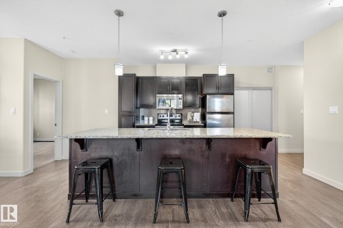 247 308 Ambleside Link, Edmonton, AB - Indoor Photo Showing Kitchen With Upgraded Kitchen