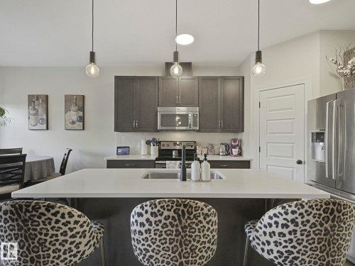 4049 Allan Crescent, Edmonton, AB - Indoor Photo Showing Kitchen With Upgraded Kitchen