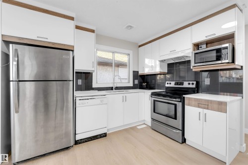 16115 100A Avenue, Edmonton, AB - Indoor Photo Showing Kitchen With Stainless Steel Kitchen