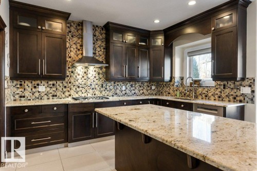 51 Lacombe Drive, St. Albert, AB - Indoor Photo Showing Kitchen With Upgraded Kitchen