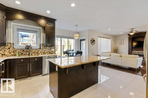 51 Lacombe Drive, St. Albert, AB - Indoor Photo Showing Kitchen With Upgraded Kitchen