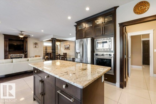 51 Lacombe Drive, St. Albert, AB - Indoor Photo Showing Kitchen With Upgraded Kitchen