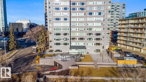 701 10011 123 Street, Edmonton, AB -  With Facade