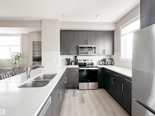 13 13139 205 Street, Edmonton, AB - Indoor Photo Showing Kitchen With Double Sink