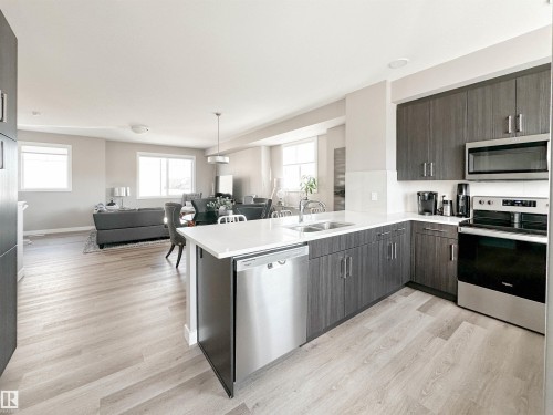 13 13139 205 Street, Edmonton, AB - Indoor Photo Showing Kitchen With Double Sink