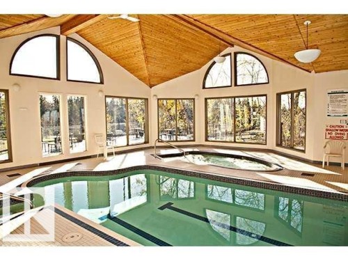 201 4404 122 Street, Edmonton, AB - Indoor Photo Showing Other Room With In Ground Pool