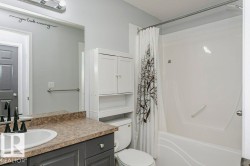 Full bath with vanity and shower / tub combo with curtain - 