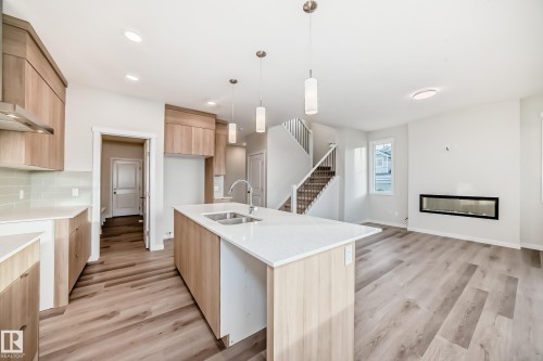 2346 Egret Way, Edmonton, AB - Indoor Photo Showing Kitchen With Double Sink With Upgraded Kitchen