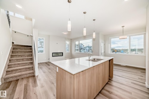 2346 Egret Way, Edmonton, AB - Indoor Photo Showing Kitchen With Double Sink