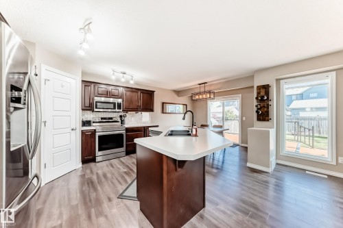 2105 32A Street, Edmonton, AB - Indoor Photo Showing Kitchen With Double Sink
