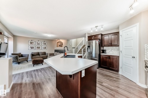 2105 32A Street, Edmonton, AB - Indoor Photo Showing Kitchen With Double Sink