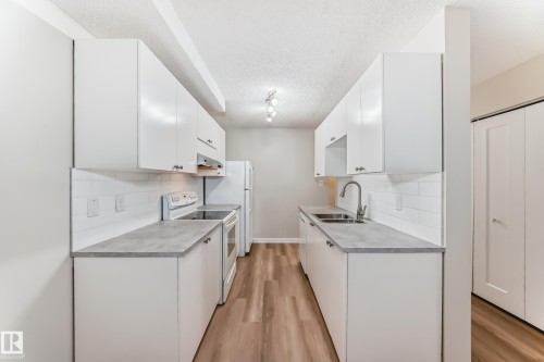 106 6208 180 Street, Edmonton, AB - Indoor Photo Showing Kitchen With Double Sink